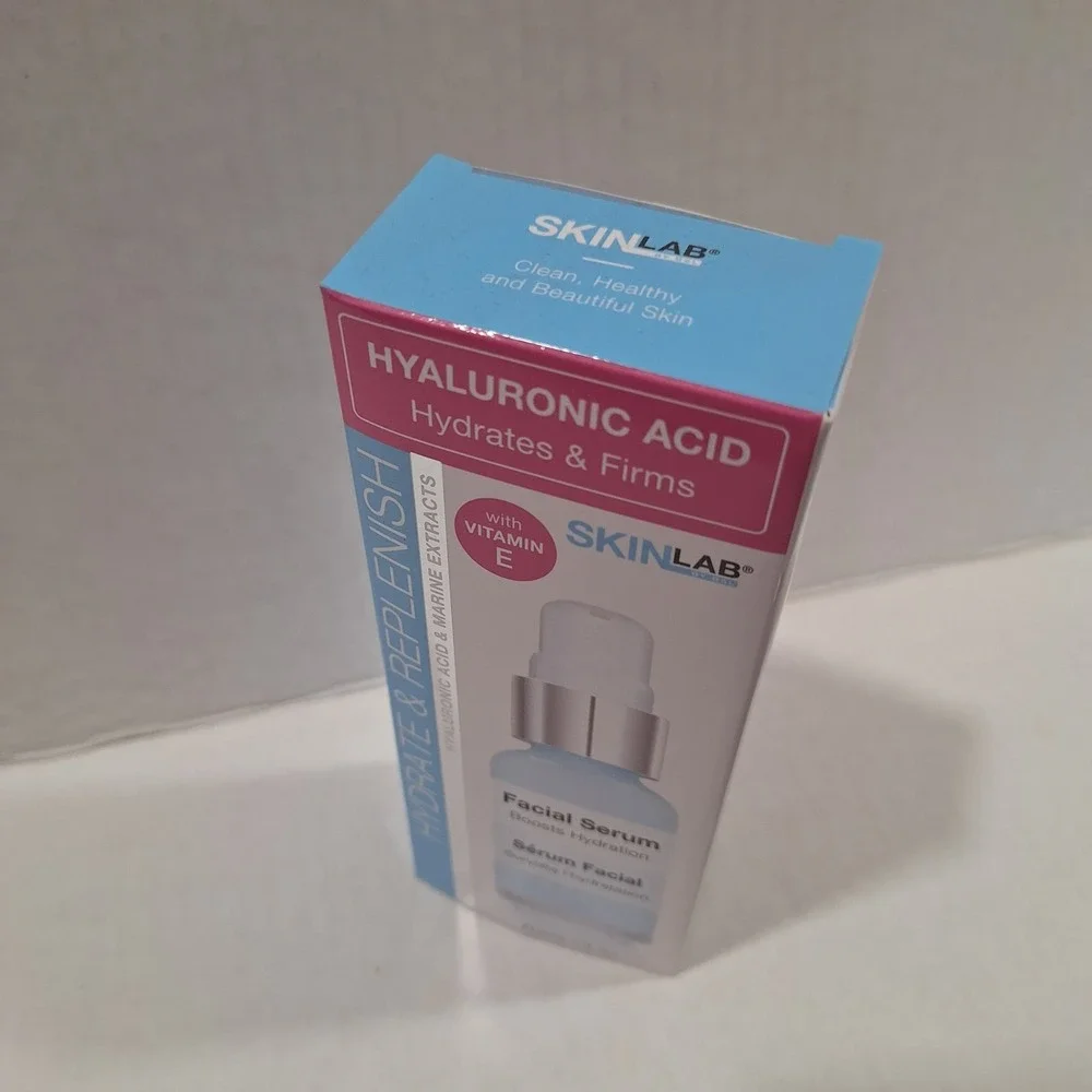 SkinLab Hydrate & Replenish Facial Serum With Vitamin E 1oz. Hyaluronic Acid NEW